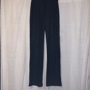 RAVE STRETCH BLACK BELL BOTTOM